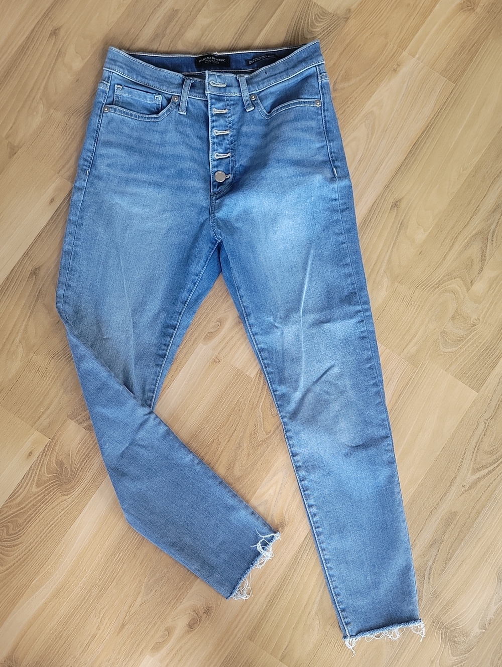 Banana Republic Light Blue Skinny Jeans with Button Fly